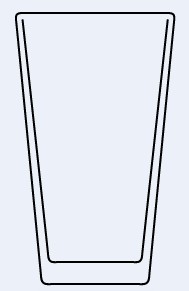 Vaso de Pinta Americana o Shaker