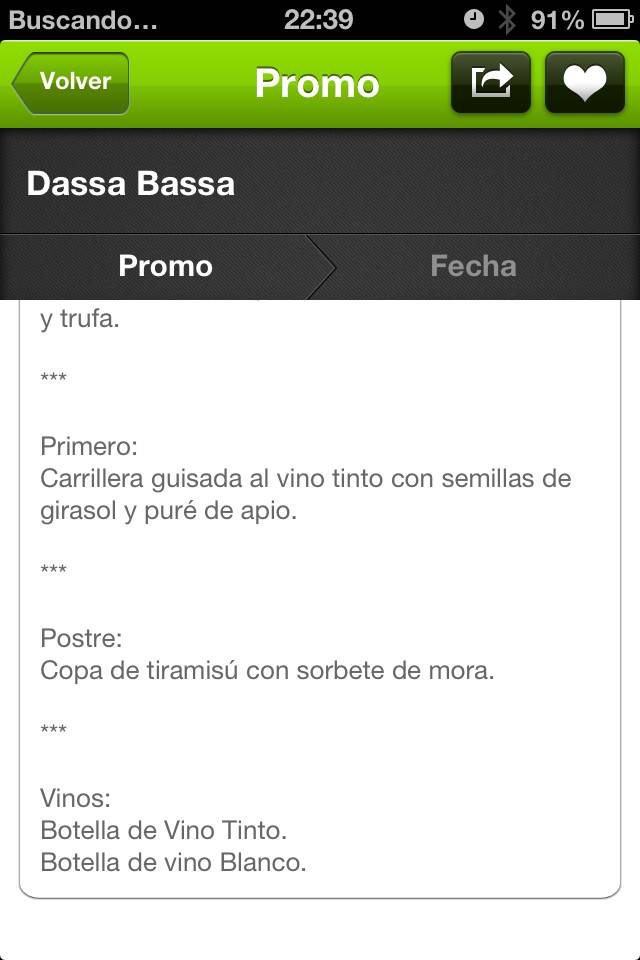 Restaurante Dassabassa La prueba
