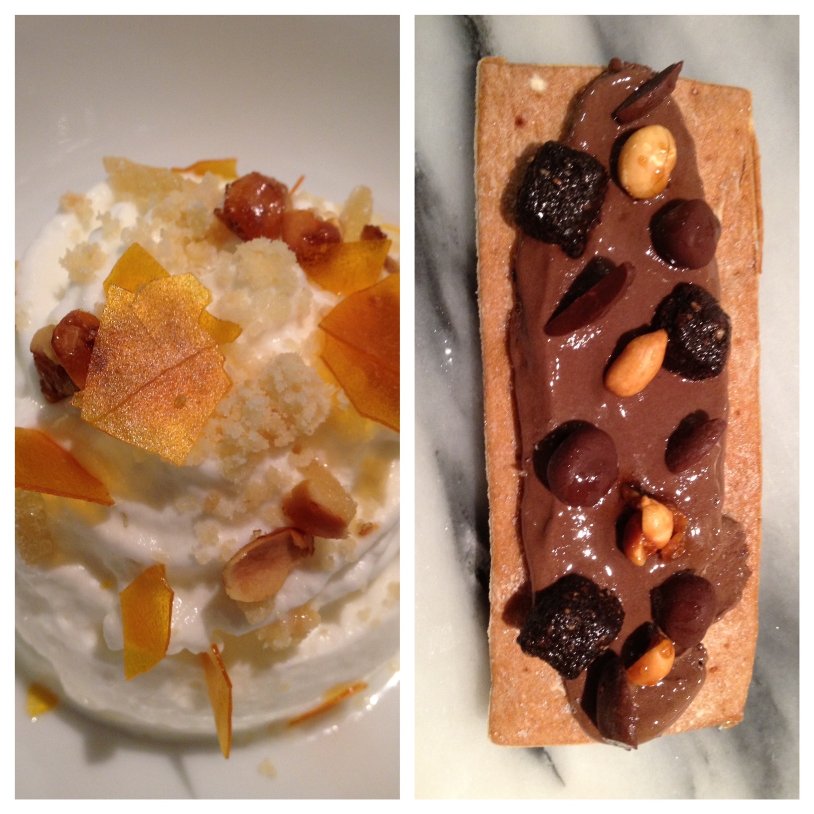 Ricard Camarena 1) Helado cremoso de calabaza 2) Cocha de chocolate