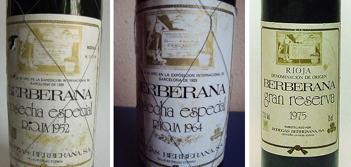 Los dos Cosecha Especial y el último Gran Reserva de categoría antes de la llegada de la familia Ruíz Mateos