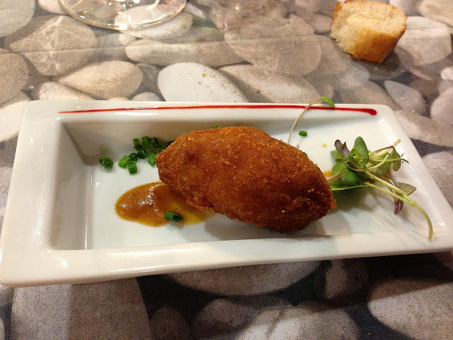 Malkebien en Valencia La rica croqueta, suerte que no sabía de qué era...
