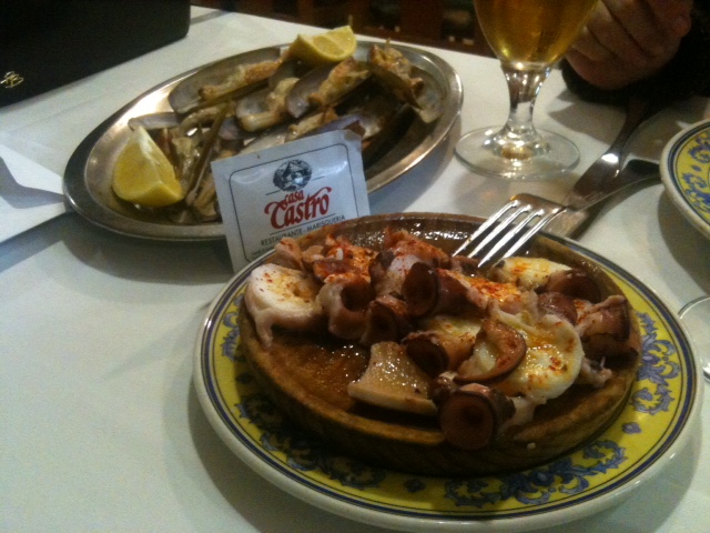 Restaurante Casa Castro Pulpo "A feira" y navajas