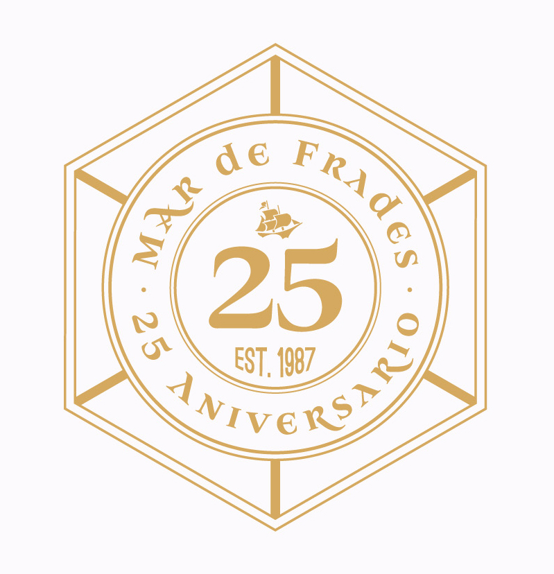 Logo del 25 Aniversario de Mar de Frades
