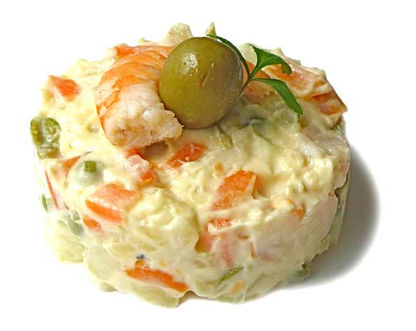 Ensaladilla rusa de gambas