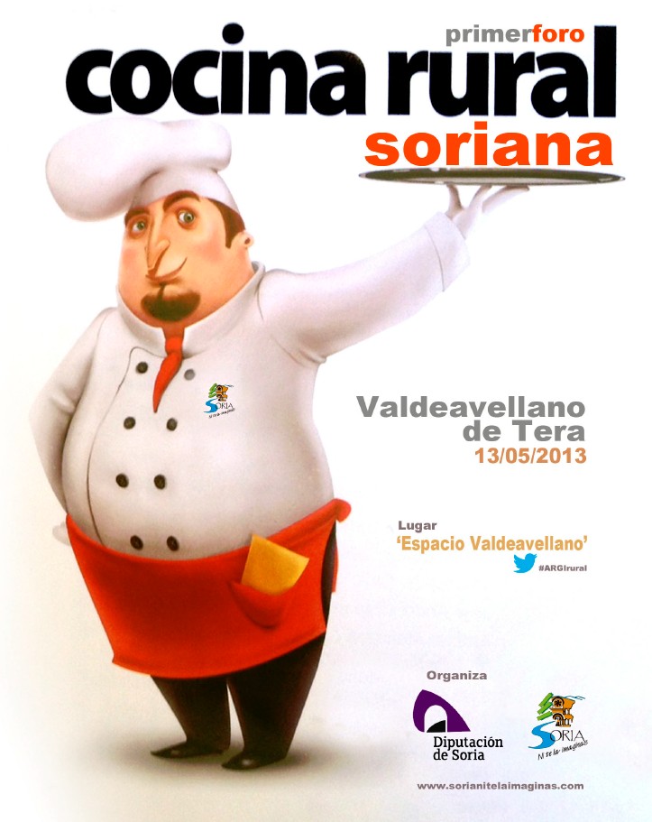 Cartel del I Foro de Cocina Rural Soriana