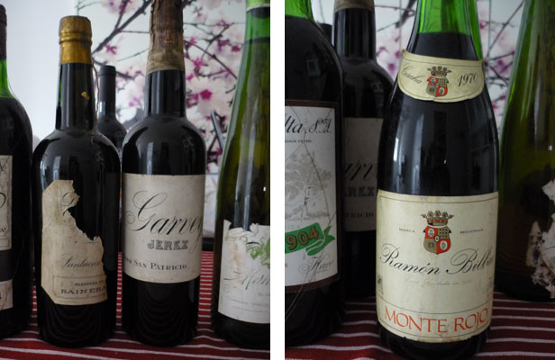 Manzanilla Pasada La Guita (60's), Fino San Patrico (precinto 1.5 ptas) - Monte Rojo 1970 Gran Reserva, de Ramón Bilbao