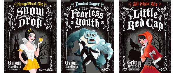 Etiquetasde la cerveza Grimm Brothers