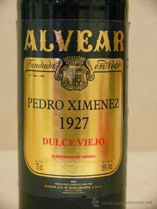 Alvear Pedro Ximénez 1927