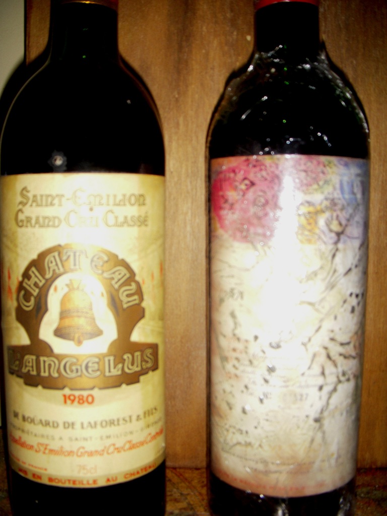 CH Angelus 1980 y Ch. Mouton Rotschild 1970