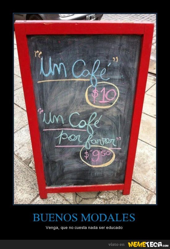 Que los buenos modales van más allá de un listado ;-)