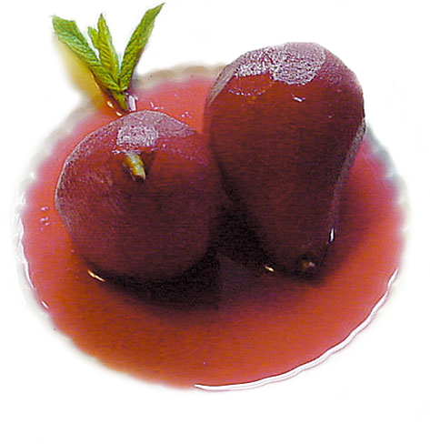 Peras al vino