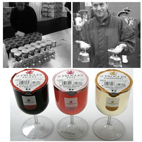 Vasos de vino preparados