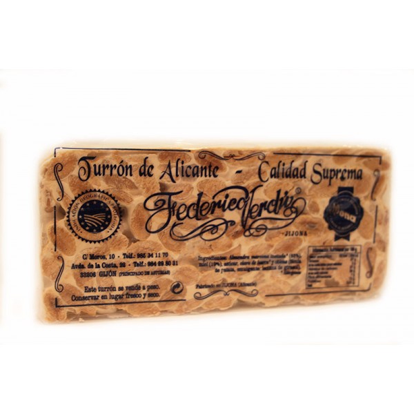 Turrón Federico Verdú, mejor turrón artesano