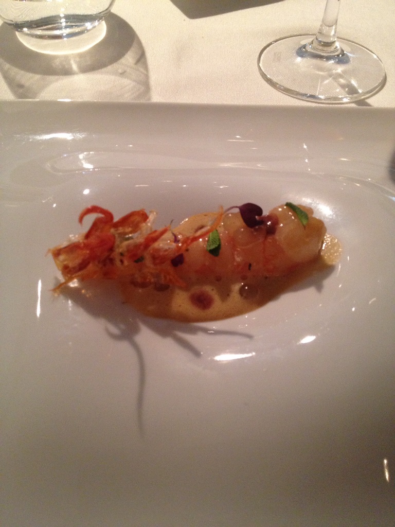 Gamba roja asada