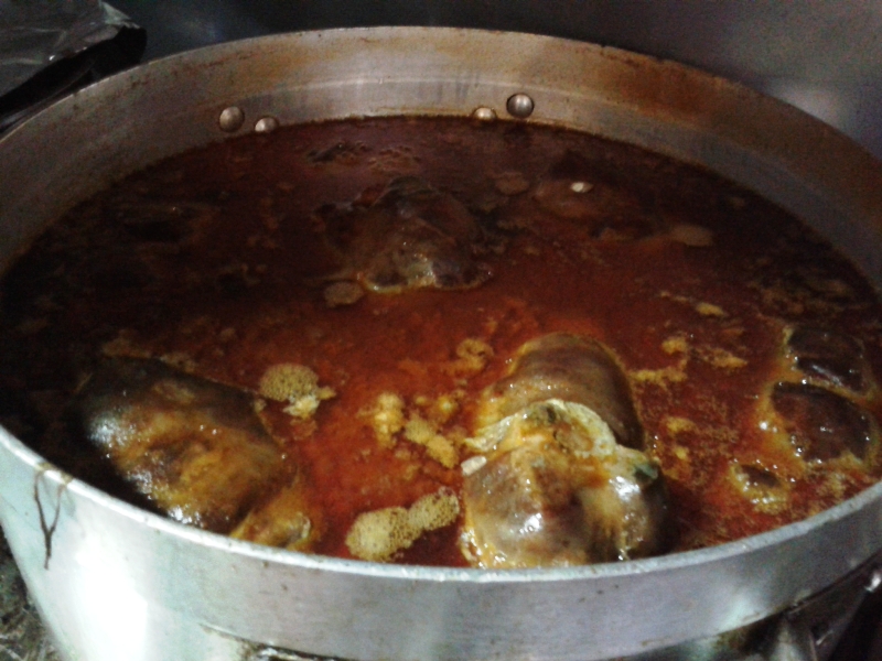 El botillo haciendo chup, chup...