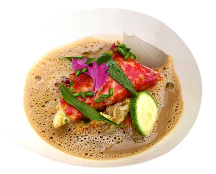 Ensalada de bogavante de El Corral del Indianu