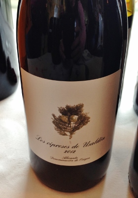 Los cipreses de Usaldón 2012: garnacha peluda alicantina