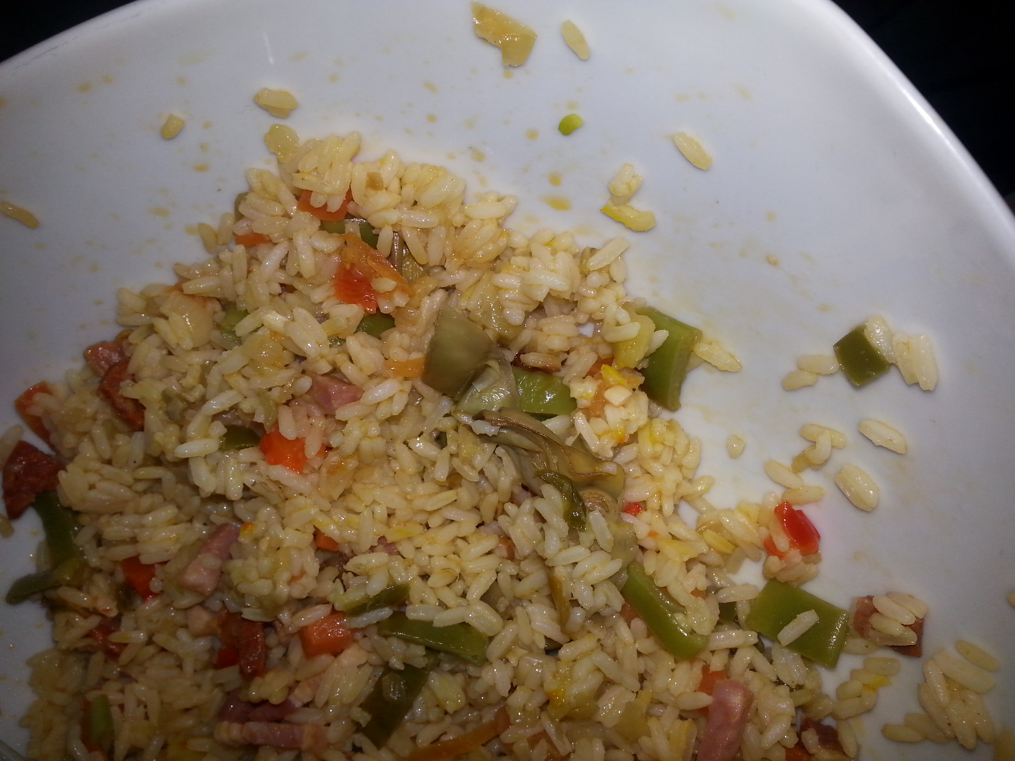 Arroz con verduras al curry