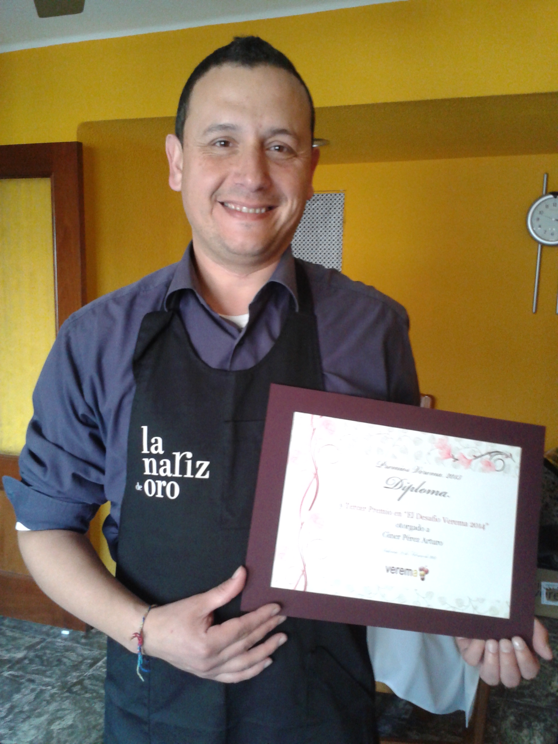 Tercer Premio del Desafío Experiencia Verema. Arturo Giner