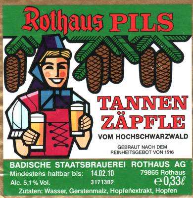Rothaus Pils Tannenzäpfle