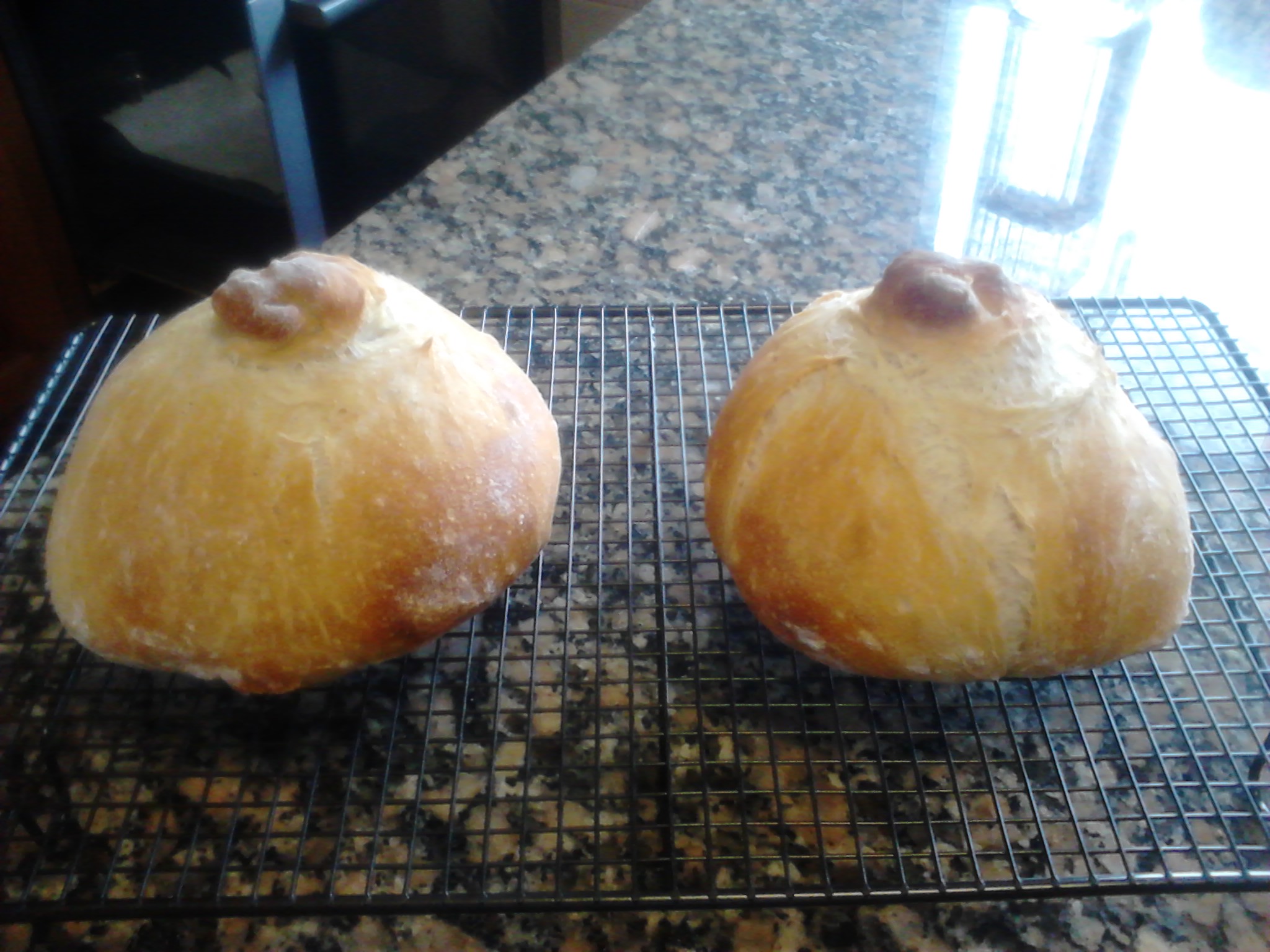 Dos molletes pequeños