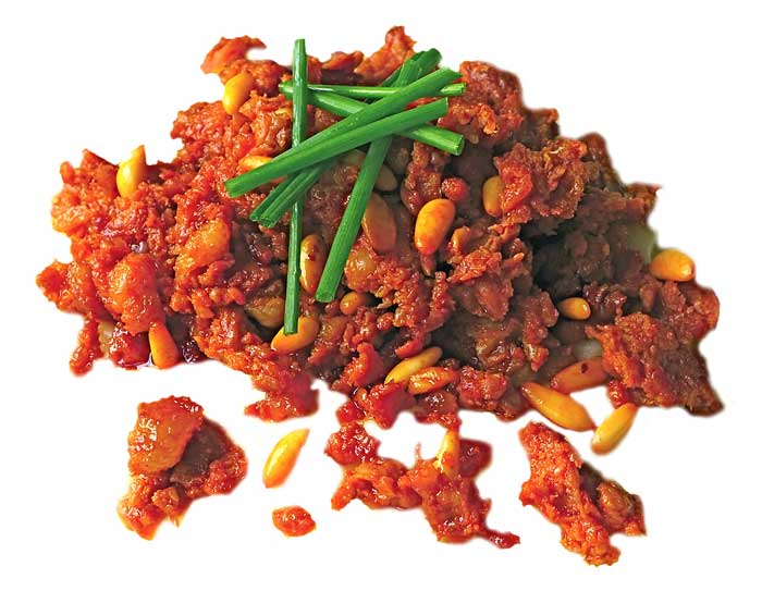 Picadillo de matanza con piñones