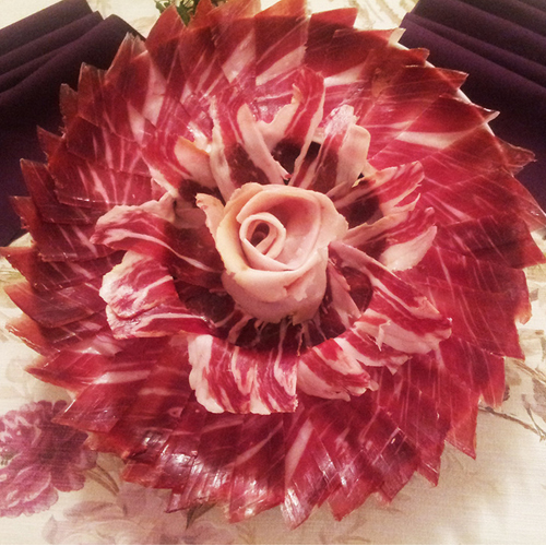 Rosa de jamón ibérico
