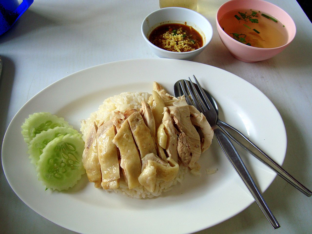 Pollo con arroz de Hainan