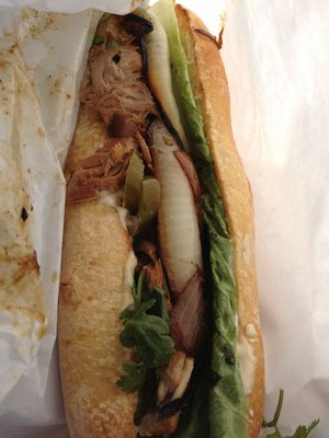 Sándwich de asado caribeño