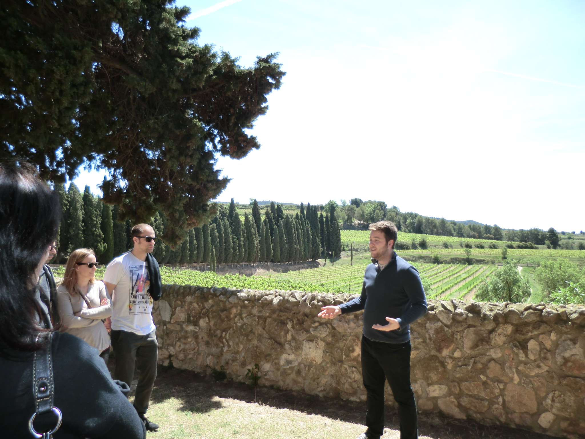 Explicaciones sobre la bodega.