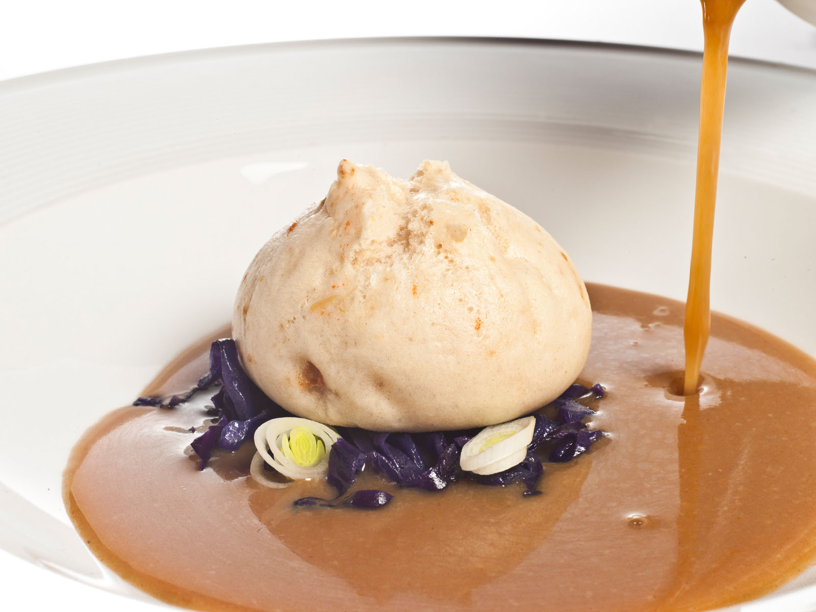 Buns de marisco con suquet Paco Roncero