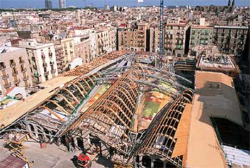 Obras del Mercado Santa Caterina