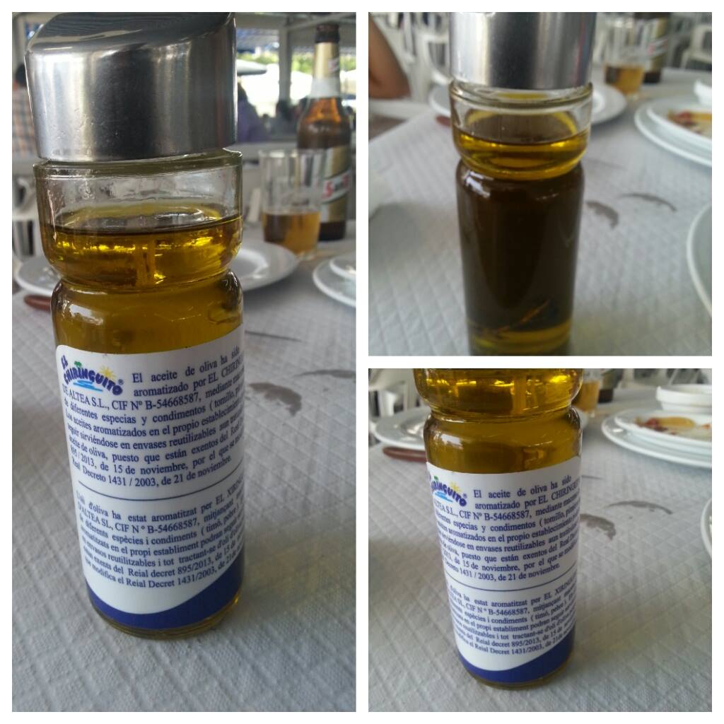Aceitera con aliño de la casa