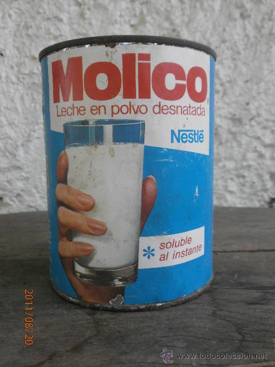 Leche en polvo Molico, años 70-80