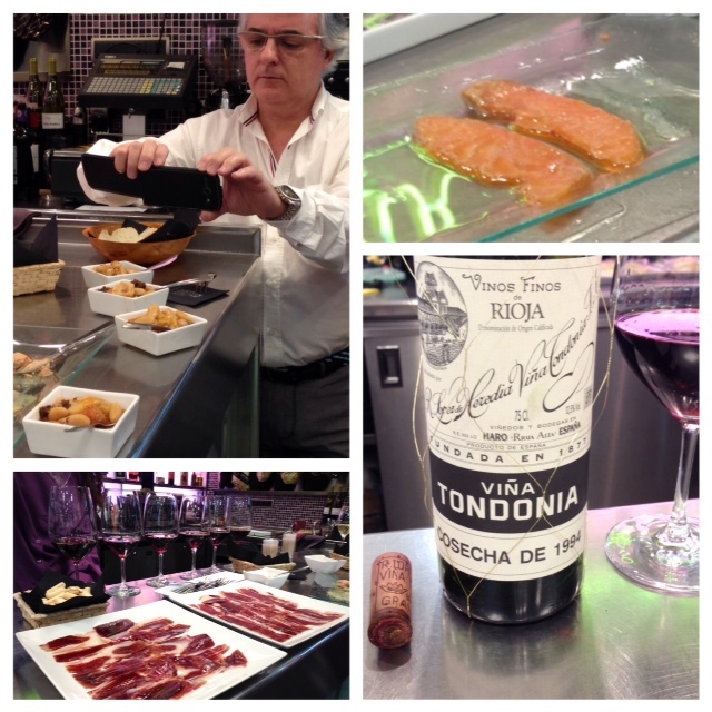  Lomos De Salmón Ahumado con Soja y Wasabi, Fabada Asturiana Laurel,  Paleta Ibérica de Bellota 5J y Viña Tondonia Gran Reserva 1994
