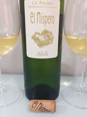 El Níspero 2012. Vino canario de La Palma muy interesante aunque la boca superó a la nariz