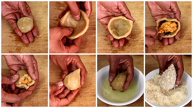 Preparación de las Coxinhas