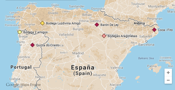 Zonas vinos selección julio 2014 Verema