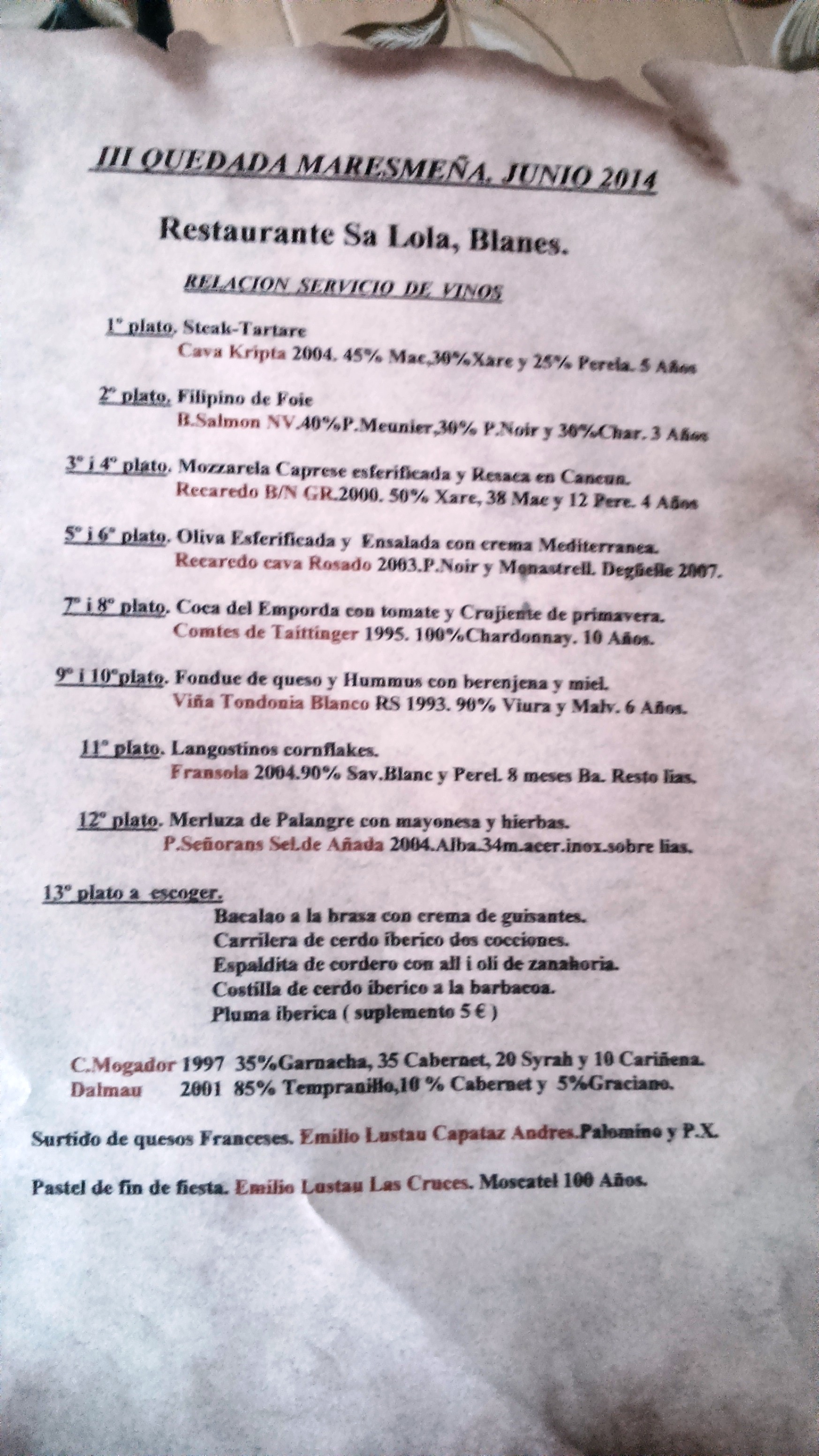 Como ya han dicho, la espaldita era de conejo, no de cordero.