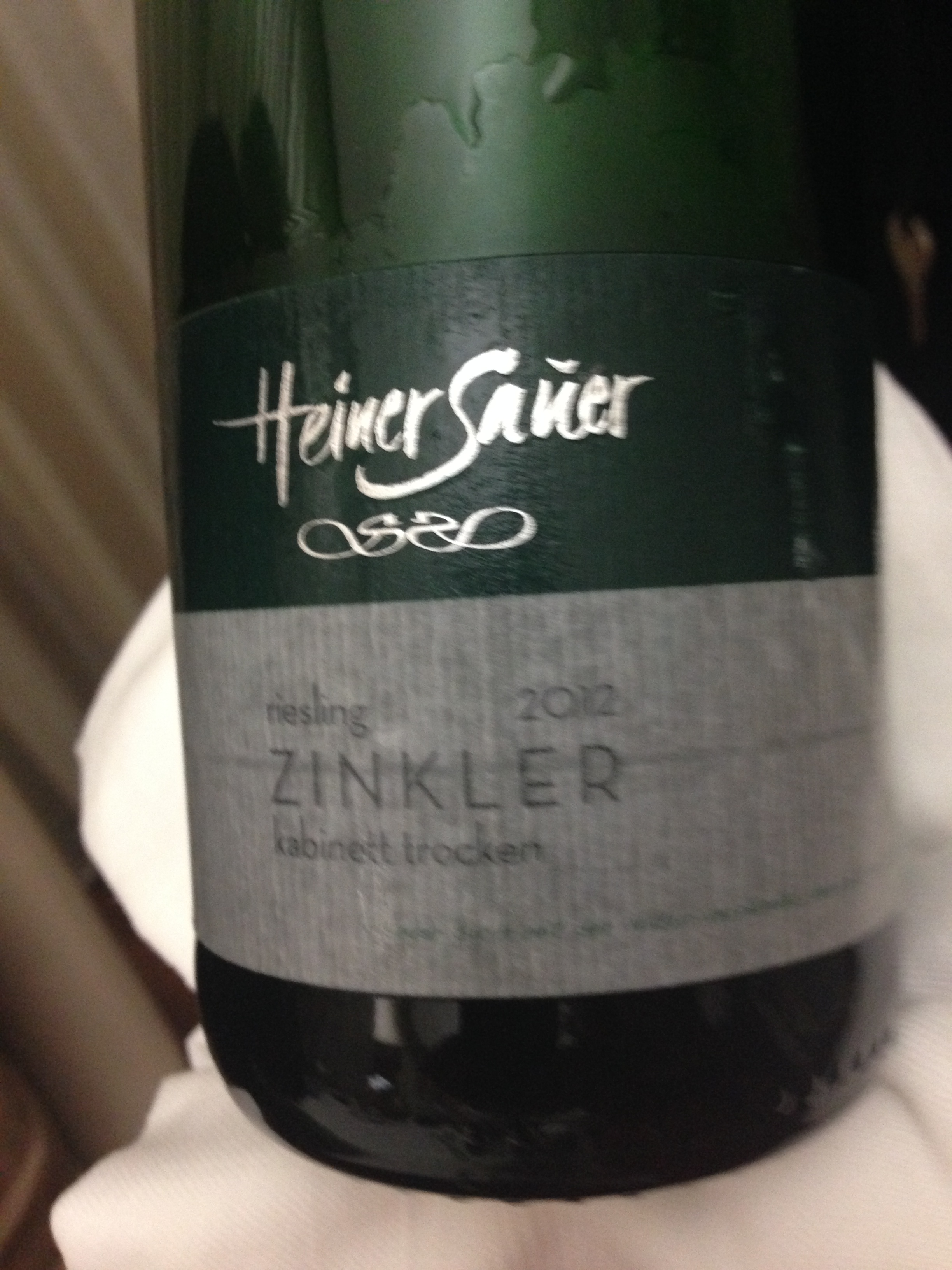 Heiner Sauer Riesling 2012
