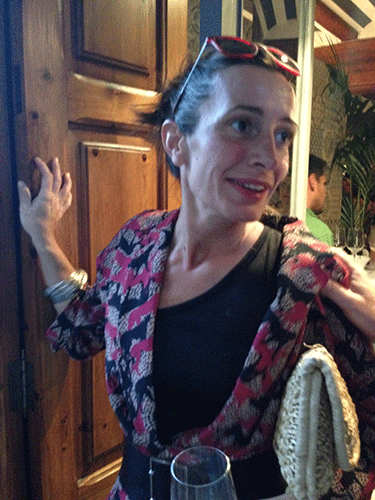 Begoña Rodrigo se acercó a desearles suerte