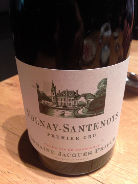 Domaine Jacques Prieur Volnay-Santenots Premier Cru 1996