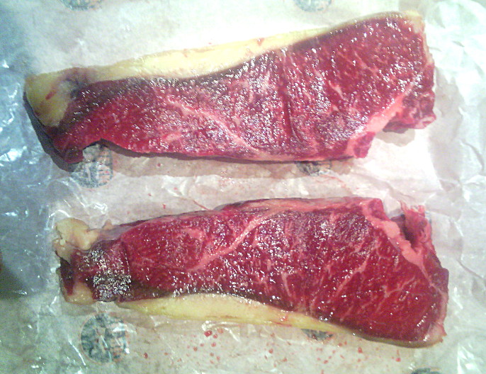 carne desenfocada de vaca montañesa