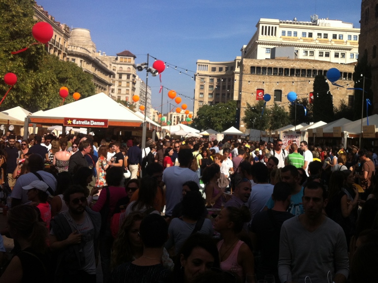 El sábado había gente, pero el domingo estaba a petar.
