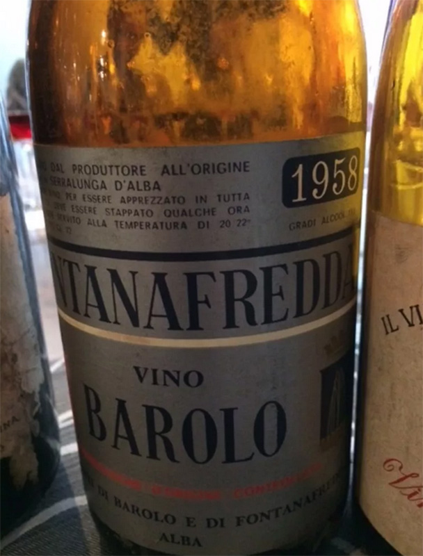 Fontanafredda Barolo 1958