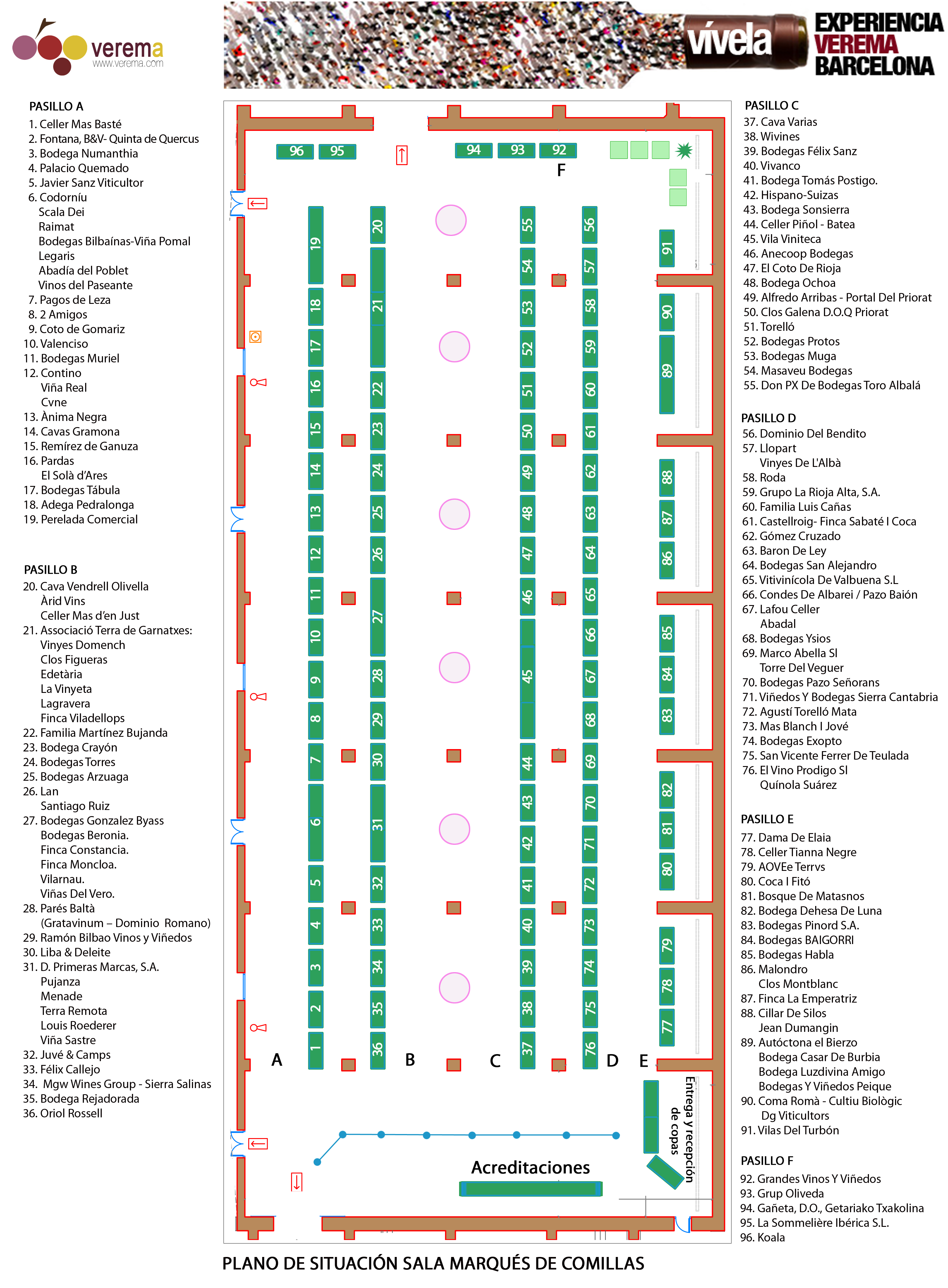 Plano Experiencia Verema Barcelona 2014