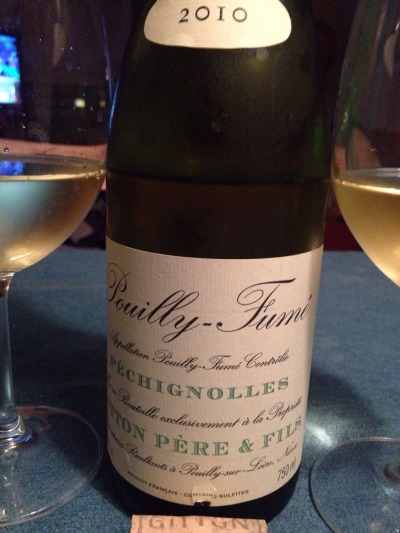 Otra joya de Gitton Père & Fils, un Pouilly Fumé del 2010