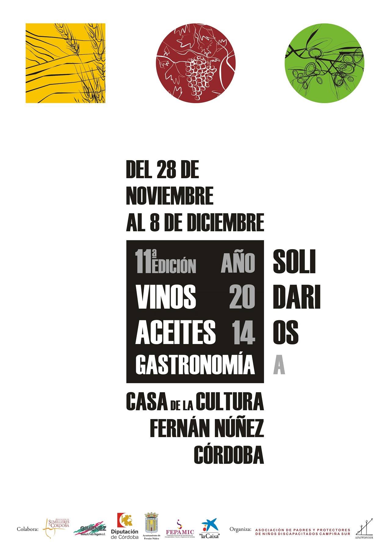 XI Edición Salón del Vino, Aceite y Gastronomía Solidarios: cartel
