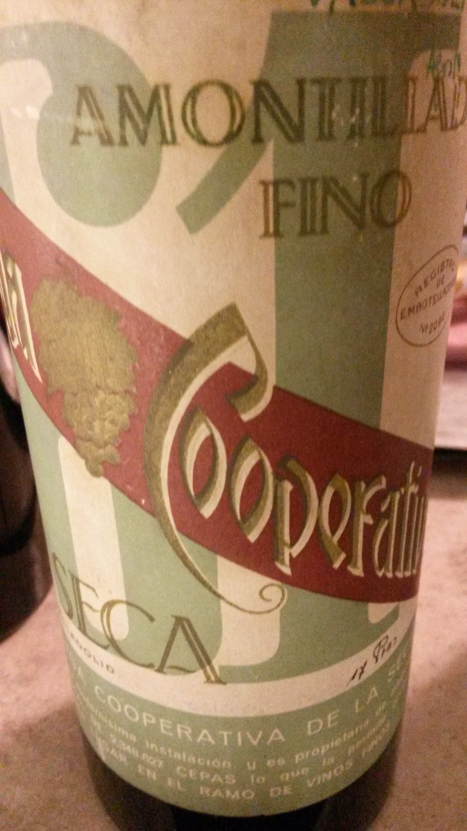 Fino Amontillado de la Cooperativa La Seca 1961