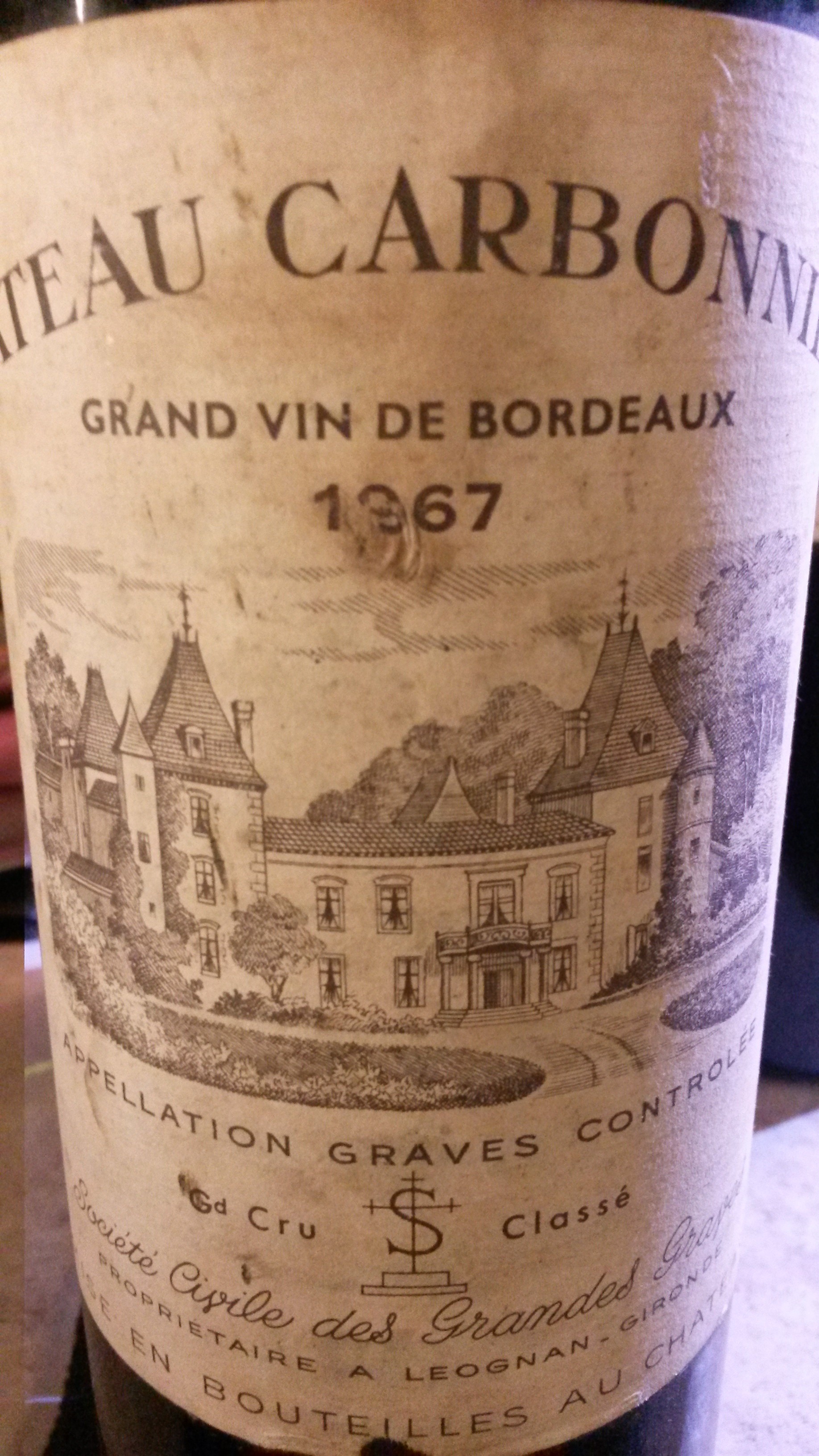 Chateau Carbonnieux 1967 